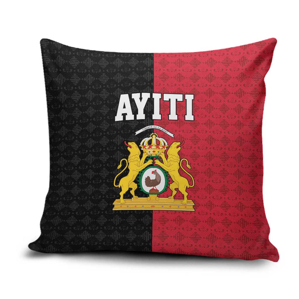 Afro-Haitians Empire of Haiti 1804-1806 Pillow Cover Fleur-De-Lis Veves Motif - African Pride