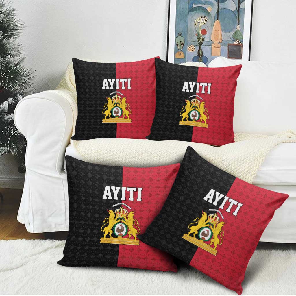 Afro-Haitians Empire of Haiti 1804-1806 Pillow Cover Fleur-De-Lis Veves Motif - African Pride
