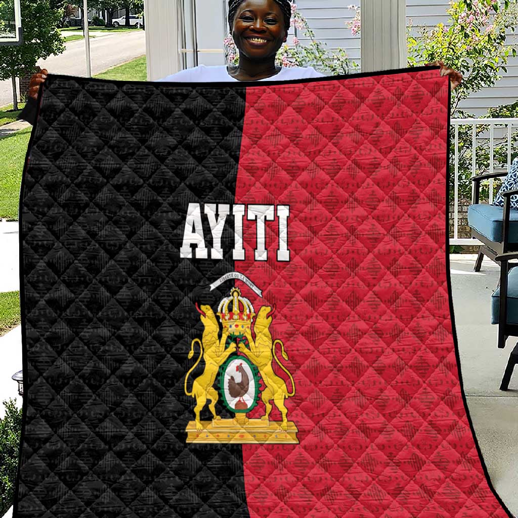 Afro-Haitians Empire of Haiti 1804-1806 Quilt Fleur-De-Lis Veves Motif - African Pride