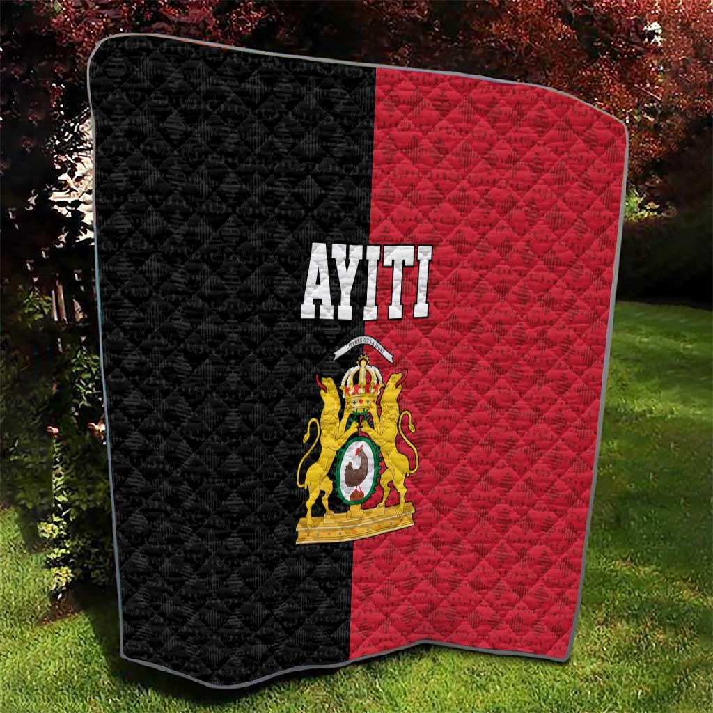 Afro-Haitians Empire of Haiti 1804-1806 Quilt Fleur-De-Lis Veves Motif - African Pride