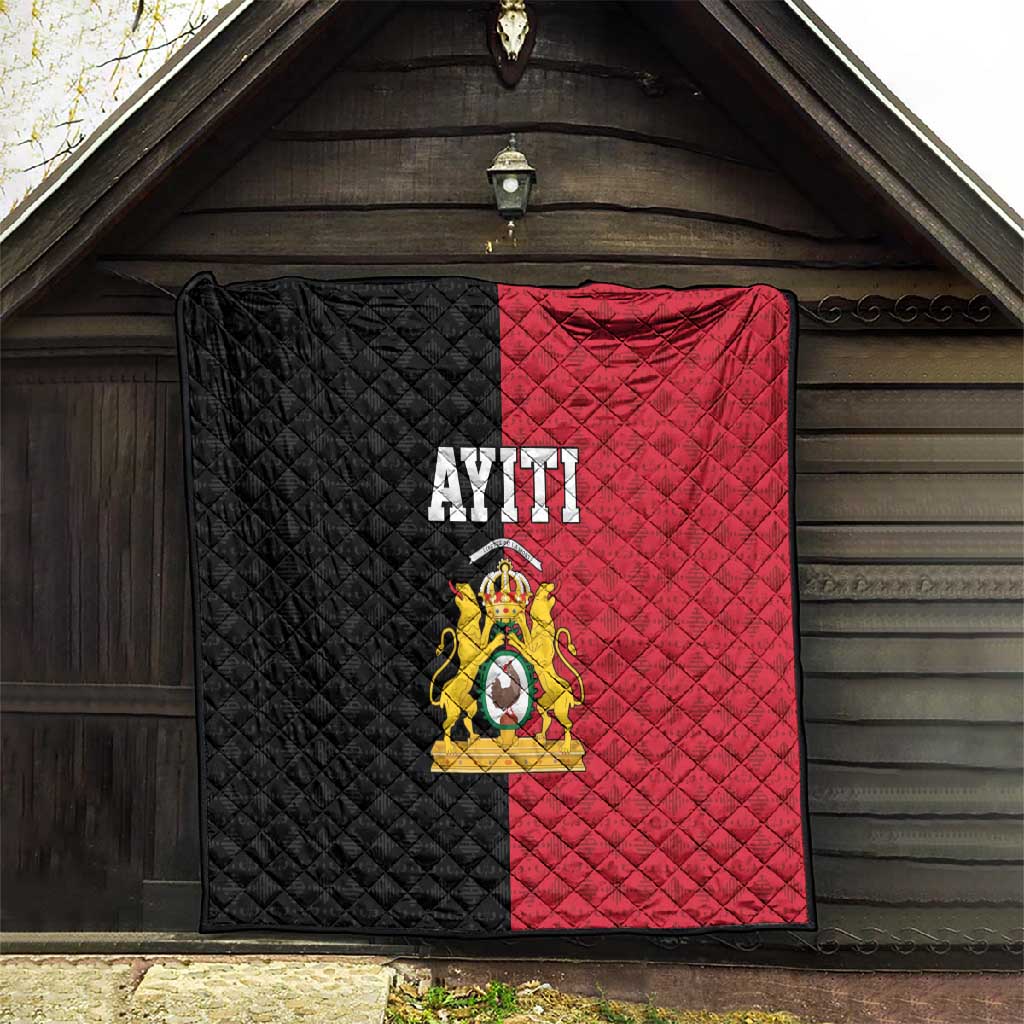 Afro-Haitians Empire of Haiti 1804-1806 Quilt Fleur-De-Lis Veves Motif - African Pride