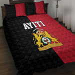 Afro-Haitians Empire of Haiti 1804-1806 Quilt Bed Set Fleur-De-Lis Veves Motif - African Pride