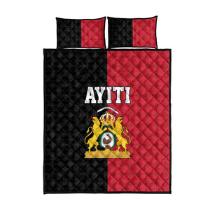 Afro-Haitians Empire of Haiti 1804-1806 Quilt Bed Set Fleur-De-Lis Veves Motif - African Pride