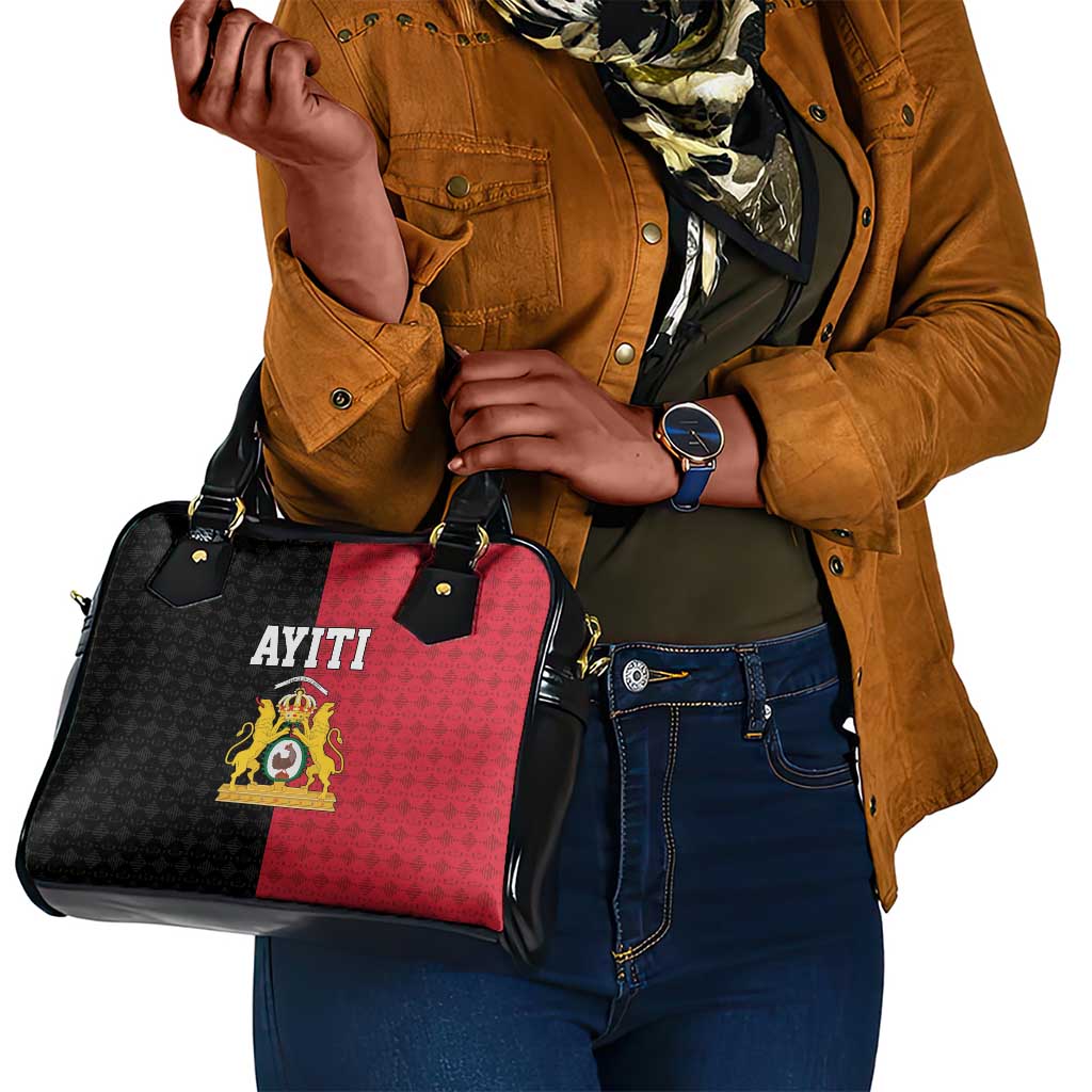 Afro-Haitians Empire of Haiti 1804-1806 Shoulder Handbag Fleur-De-Lis Veves Motif - African Pride