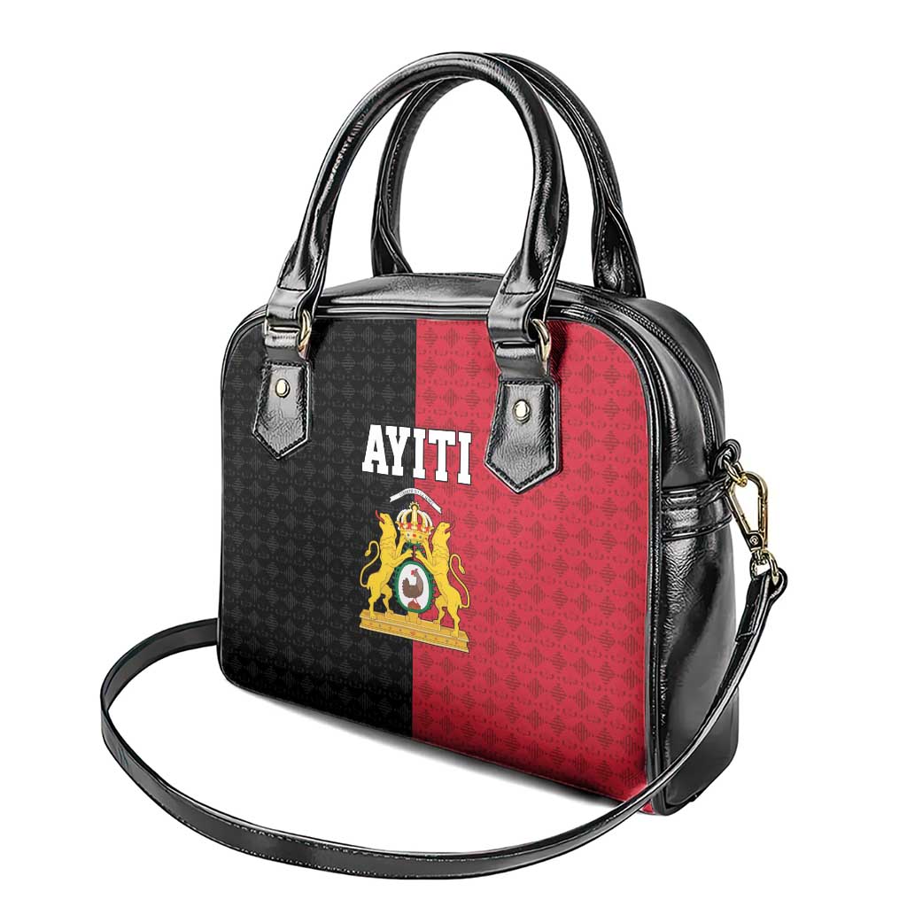 Afro-Haitians Empire of Haiti 1804-1806 Shoulder Handbag Fleur-De-Lis Veves Motif - African Pride