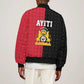 Afro-Haitians Empire of Haiti 1804-1806 Sleeve Zip Bomber Jacket Fleur-De-Lis Veves Motif - African Pride