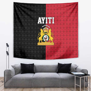 Afro-Haitians Empire of Haiti 1804-1806 Tapestry Fleur-De-Lis Veves Motif - African Pride