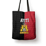 Afro-Haitians Empire of Haiti 1804-1806 Tote Bag Fleur-De-Lis Veves Motif - African Pride