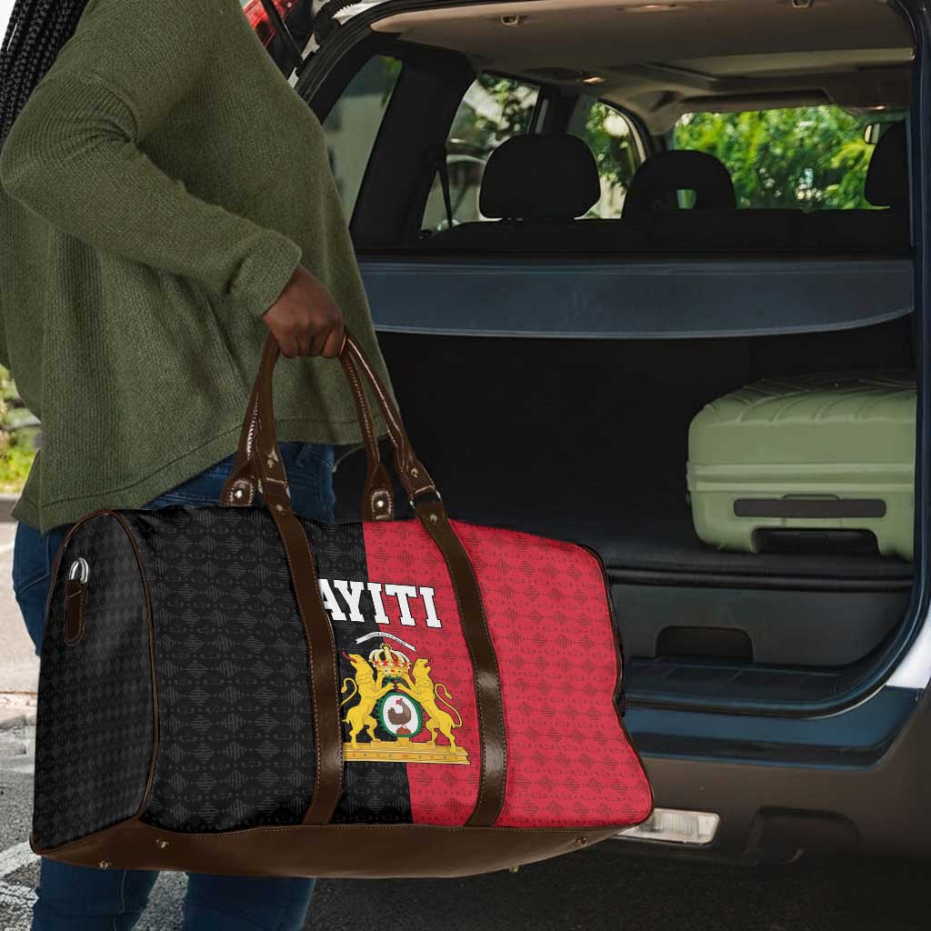 Afro-Haitians Empire of Haiti 1804-1806 Travel Bag Fleur-De-Lis Veves Motif - African Pride
