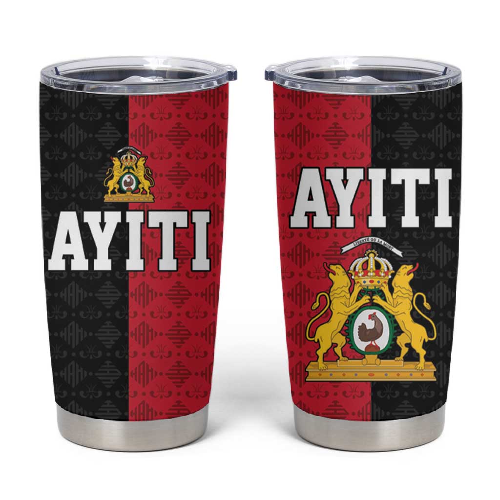 Afro-Haitians Empire of Haiti 1804-1806 Tumbler Cup Fleur-De-Lis Veves Motif - African Pride