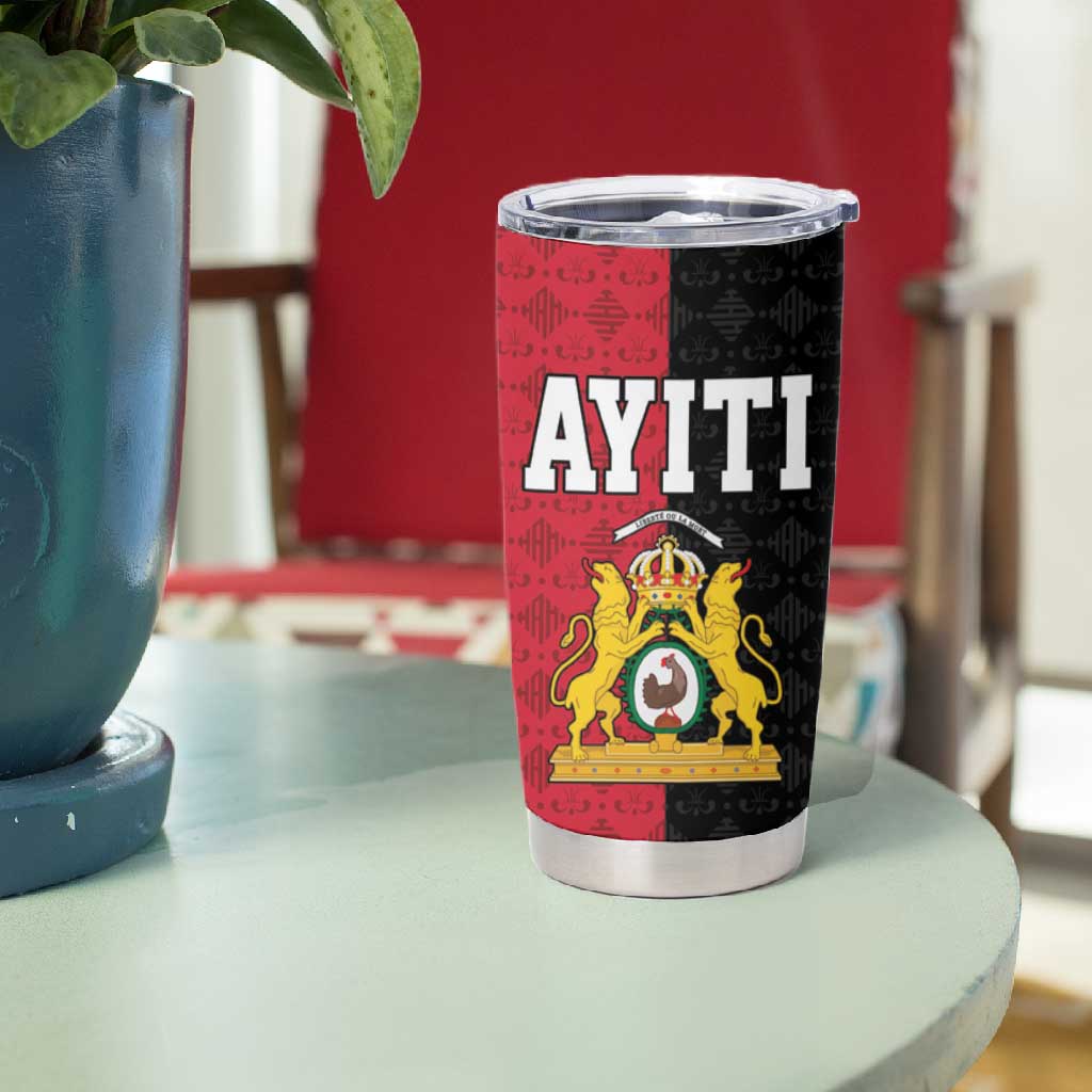 Afro-Haitians Empire of Haiti 1804-1806 Tumbler Cup Fleur-De-Lis Veves Motif - African Pride