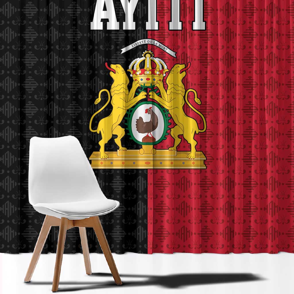 Afro-Haitians Empire of Haiti 1804-1806 Window Curtain Fleur-De-Lis Veves Motif - African Pride