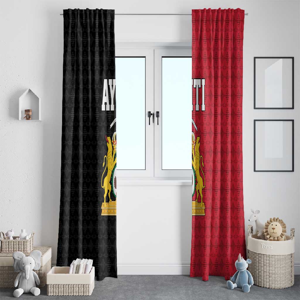 Afro-Haitians Empire of Haiti 1804-1806 Window Curtain Fleur-De-Lis Veves Motif - African Pride