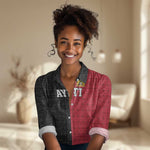 Afro-Haitians Empire of Haiti 1804-1806 Women Casual Shirt Fleur-De-Lis Veves Motif - African Pride