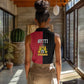 Afro-Haitians Empire of Haiti 1804-1806 Women Sleeveless Polo Shirt Fleur-De-Lis Veves Motif - African Pride