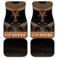Winged Egypt Cats Car Mats Hieroglyphs Alphabet Pattern