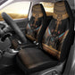 Winged Egypt Cats Car Seat Cover Hieroglyphs Alphabet Pattern
