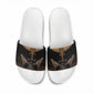 Winged Egypt Cats Slide Sandals Hieroglyphs Alphabet Pattern
