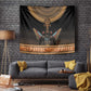 Winged Egypt Cats Tapestry Hieroglyphs Alphabet Pattern