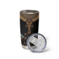 Winged Egypt Cats Tumbler Cup Hieroglyphs Alphabet Pattern