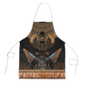 Ancient Egypt Scarab Beetle Apron Hieroglyphs Alphabet Pattern