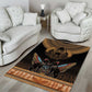 Ancient Egypt Scarab Beetle Area Rug Hieroglyphs Alphabet Pattern