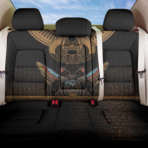 Ancient Egypt Scarab Beetle Back Car Seat Cover Hieroglyphs Alphabet Pattern