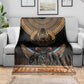Ancient Egypt Scarab Beetle Blanket Hieroglyphs Alphabet Pattern