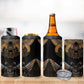 Ancient Egypt Scarab Beetle 4 in 1 Can Cooler Tumbler Hieroglyphs Alphabet Pattern