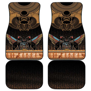 Ancient Egypt Scarab Beetle Car Mats Hieroglyphs Alphabet Pattern