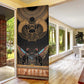 Ancient Egypt Scarab Beetle Door Cover Hieroglyphs Alphabet Pattern