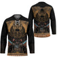 Ancient Egypt Scarab Beetle Hockey Jersey Hieroglyphs Alphabet Pattern