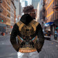 Ancient Egypt Scarab Beetle Hoodie Hieroglyphs Alphabet Pattern