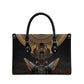 Ancient Egypt Scarab Beetle Leather Bag Hieroglyphs Alphabet Pattern