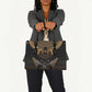 Ancient Egypt Scarab Beetle Leather Bag Hieroglyphs Alphabet Pattern