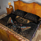 Ancient Egypt Scarab Beetle Quilt Bed Set Hieroglyphs Alphabet Pattern