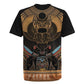 Ancient Egypt Scarab Beetle Rugby Jersey Hieroglyphs Alphabet Pattern