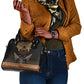 Ancient Egypt Scarab Beetle Shoulder Handbag Hieroglyphs Alphabet Pattern