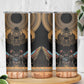 Ancient Egypt Scarab Beetle Skinny Tumbler Hieroglyphs Alphabet Pattern