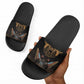 Ancient Egypt Scarab Beetle Slide Sandals Hieroglyphs Alphabet Pattern