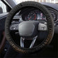 Ancient Egypt Scarab Beetle Steering Wheel Cover Hieroglyphs Alphabet Pattern