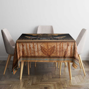 Ancient Egypt Scarab Beetle Tablecloth Hieroglyphs Alphabet Pattern