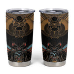Ancient Egypt Scarab Beetle Tumbler Cup Hieroglyphs Alphabet Pattern