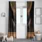Ancient Egypt Scarab Beetle Window Curtain Hieroglyphs Alphabet Pattern