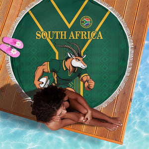 South Africa Rugby Beach Blanket Go Springboks - African Pride