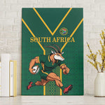 South Africa Rugby Canvas Wall Art Go Springboks - African Pride