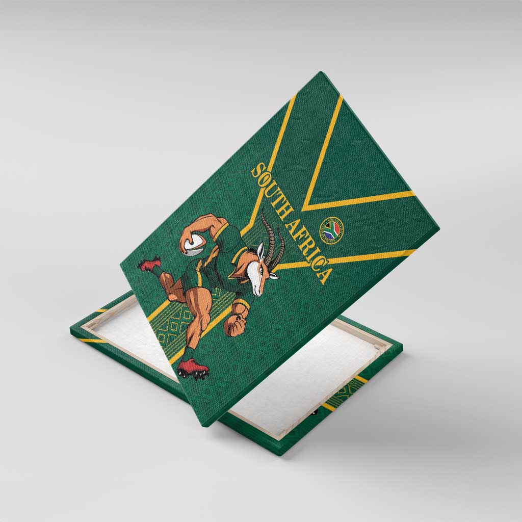 South Africa Rugby Canvas Wall Art Go Springboks - African Pride