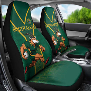 South Africa Rugby Car Seat Cover Go Springboks - African Pride
