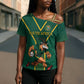Custom South Africa Rugby Cross Shoulder Shirt Go Springboks - African Pride