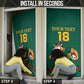 Custom South Africa Rugby Door Cover Go Springboks - African Pride